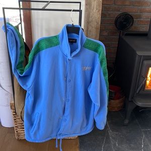 Esprit vintage organic fabric varsity jacket. Cozy w/pockets trendy colors